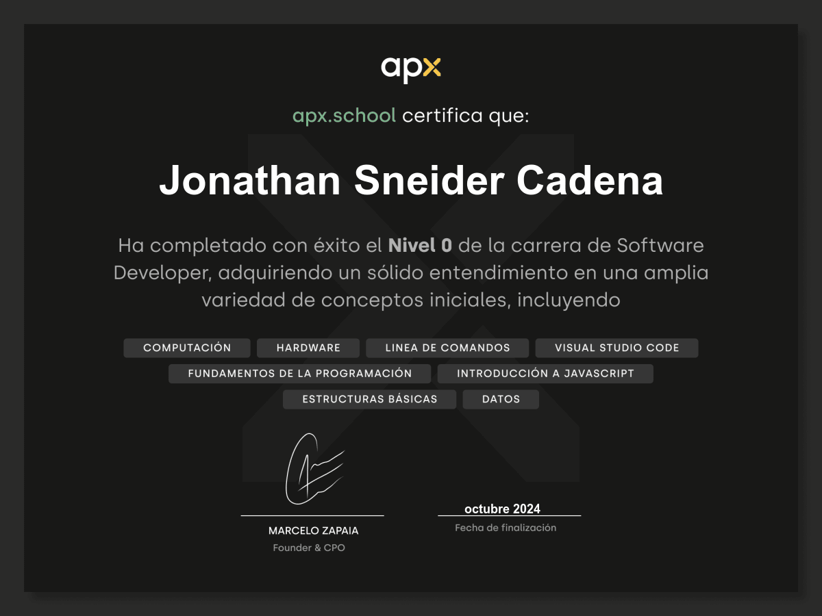Certificado
