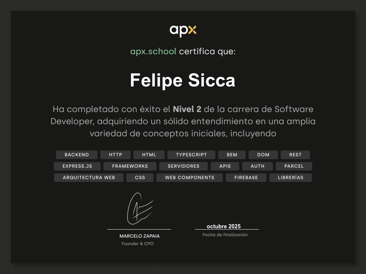 Certificado