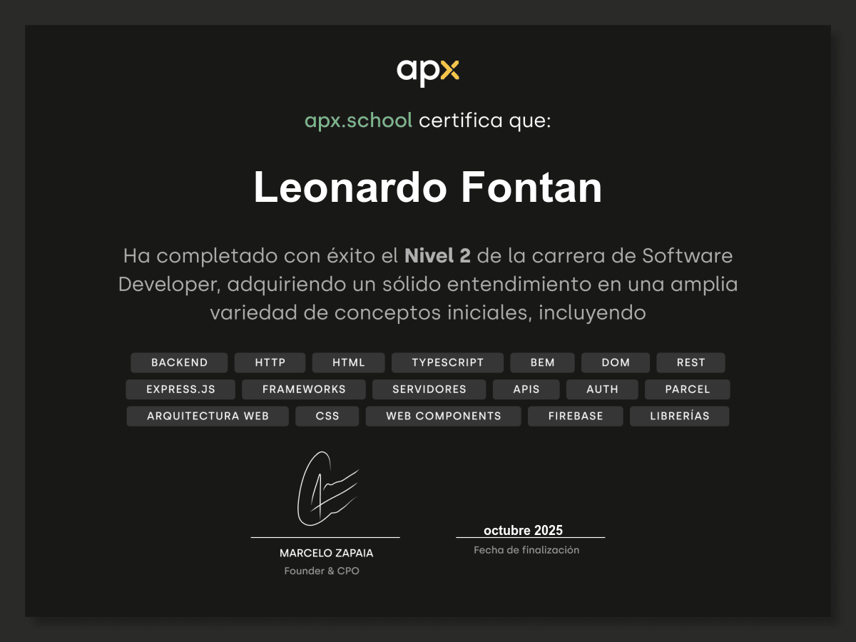 Certificado