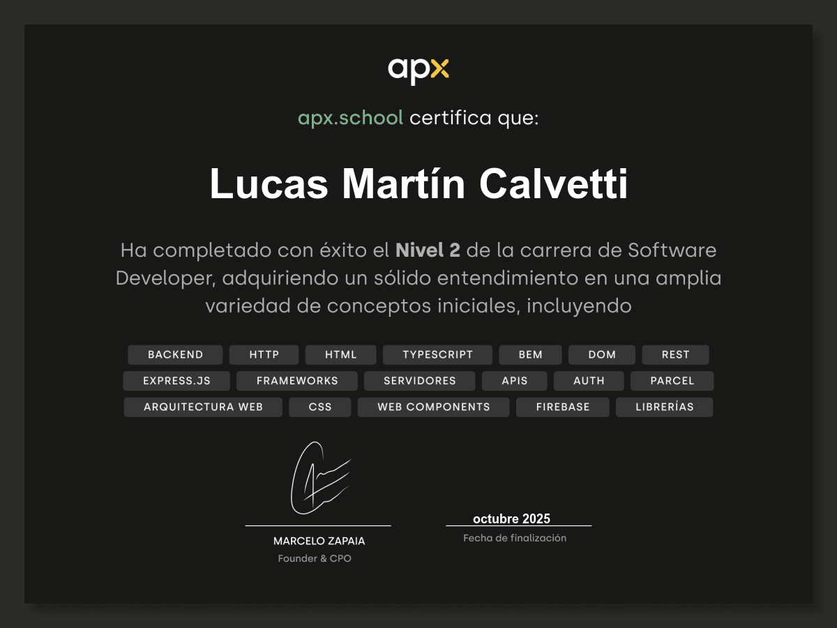 Certificado