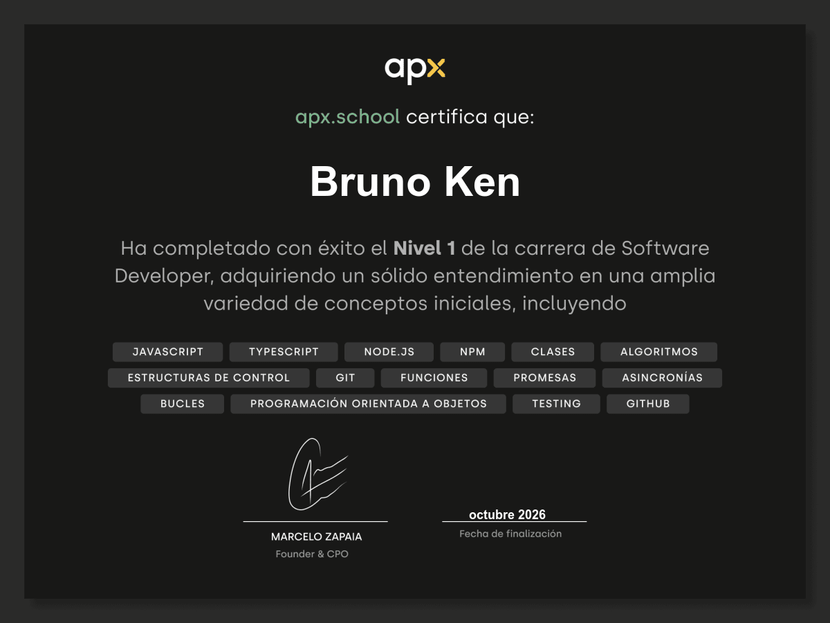 Certificado