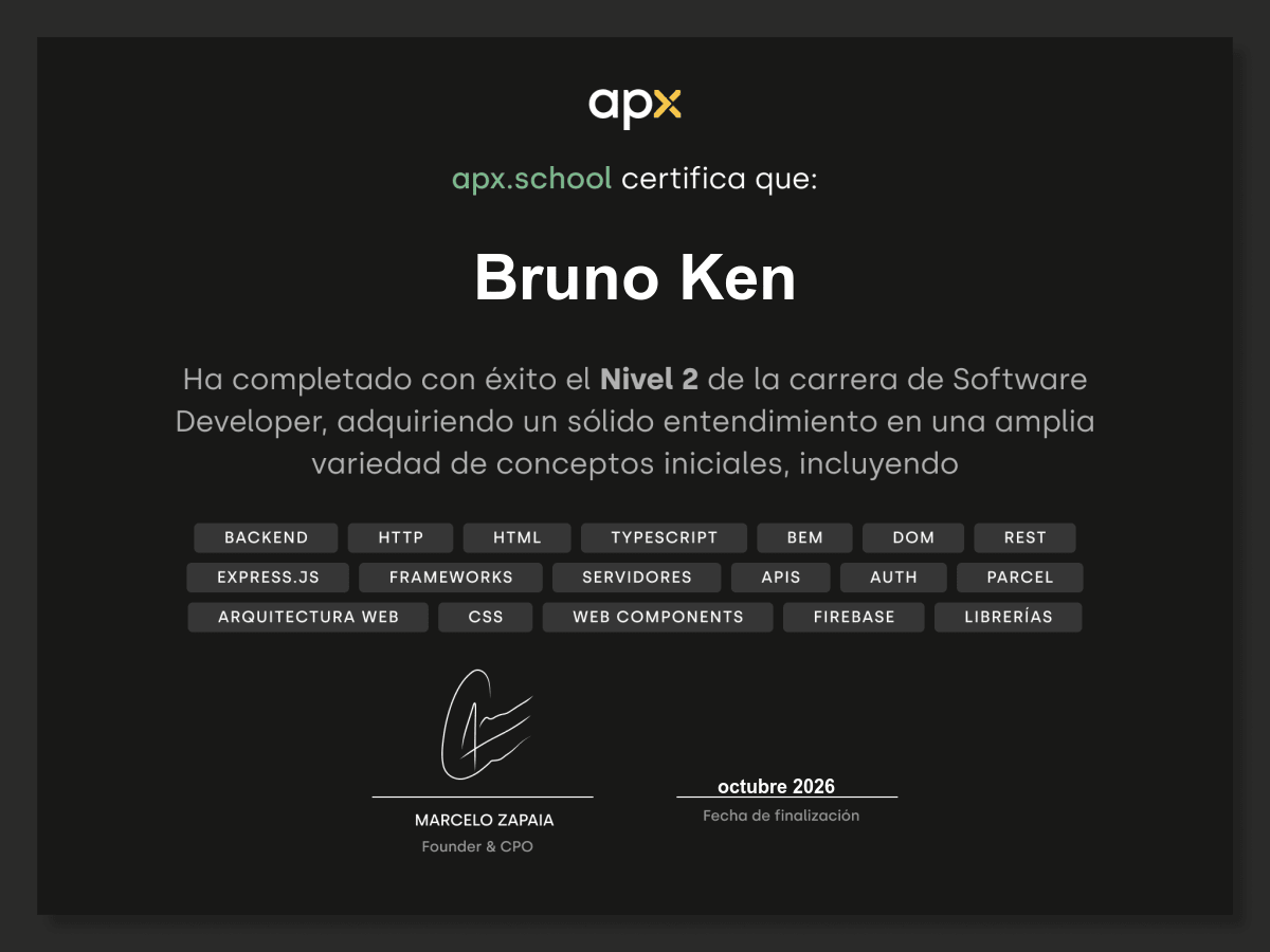 Certificado