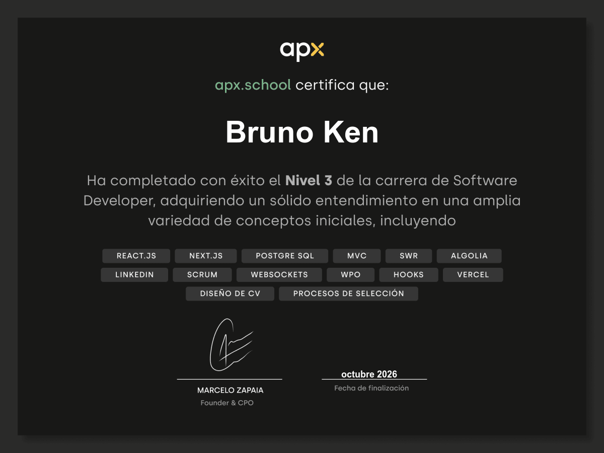 Certificado
