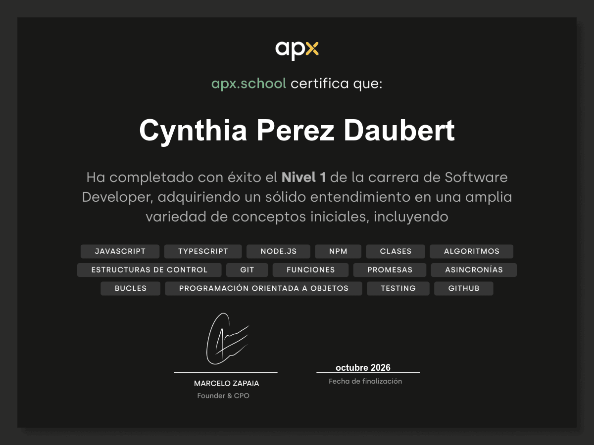Certificado