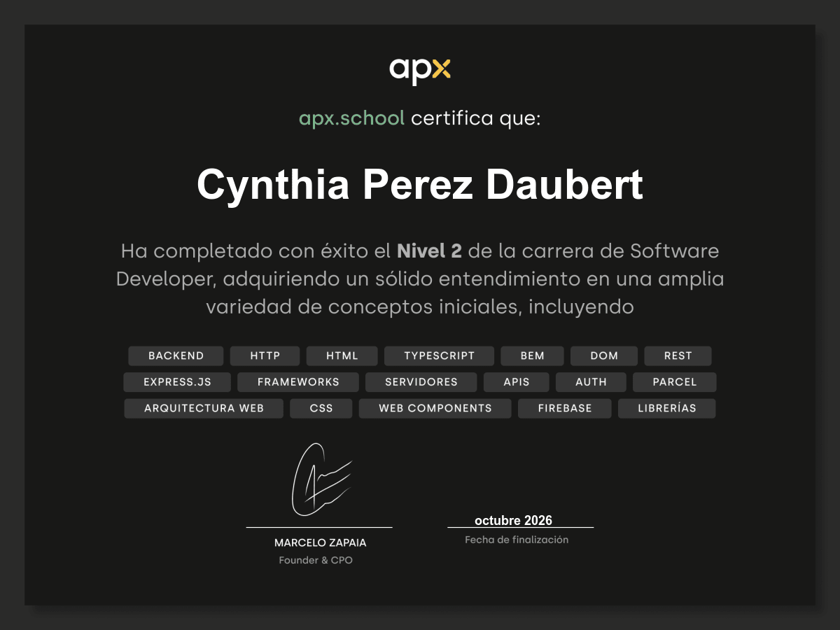 Certificado