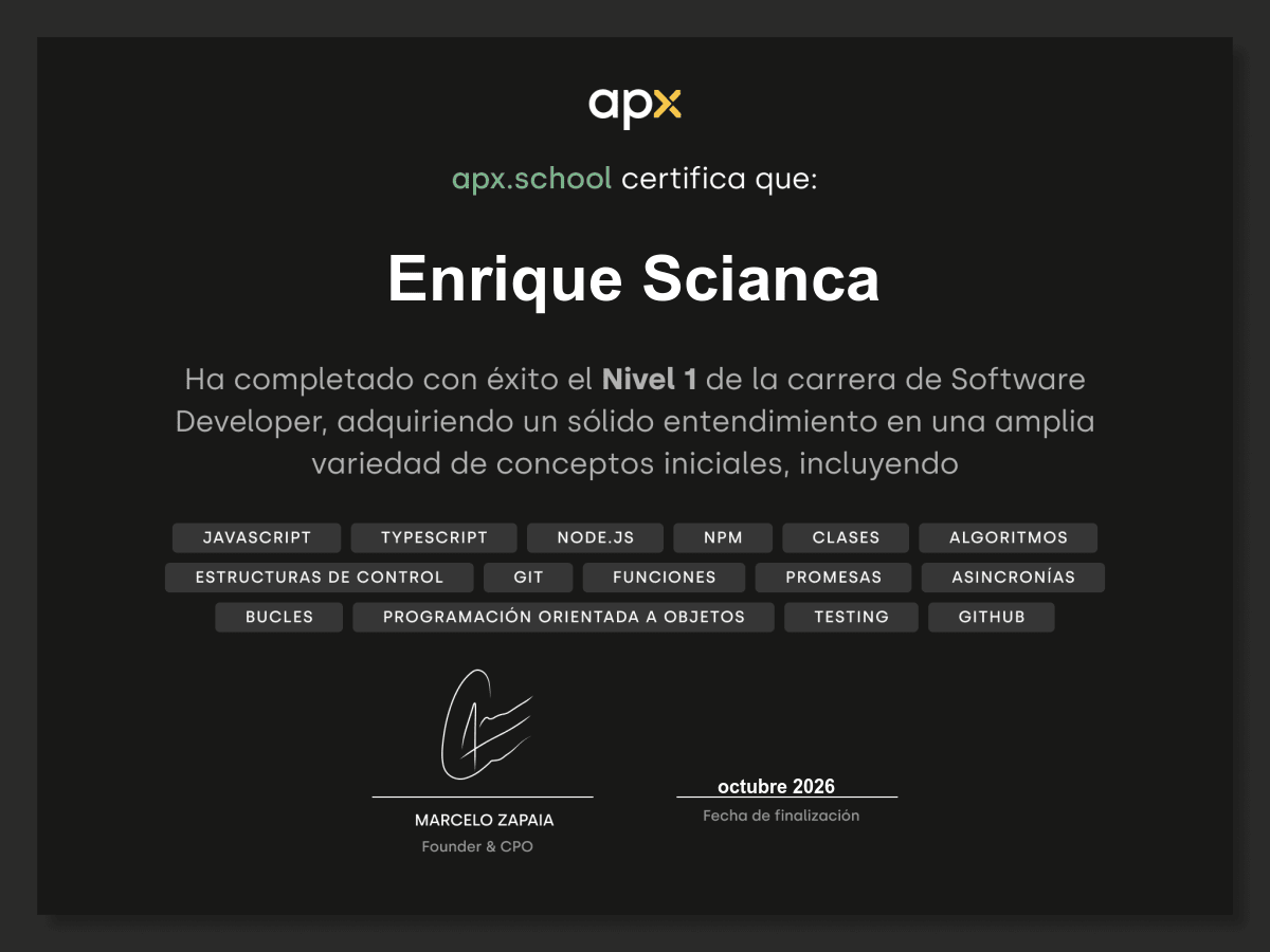 Certificado