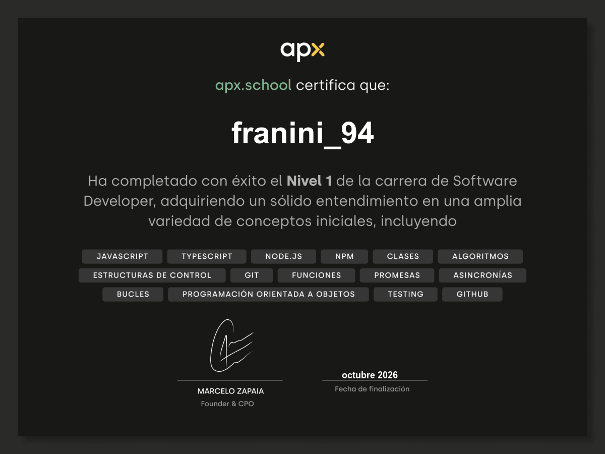 Certificado