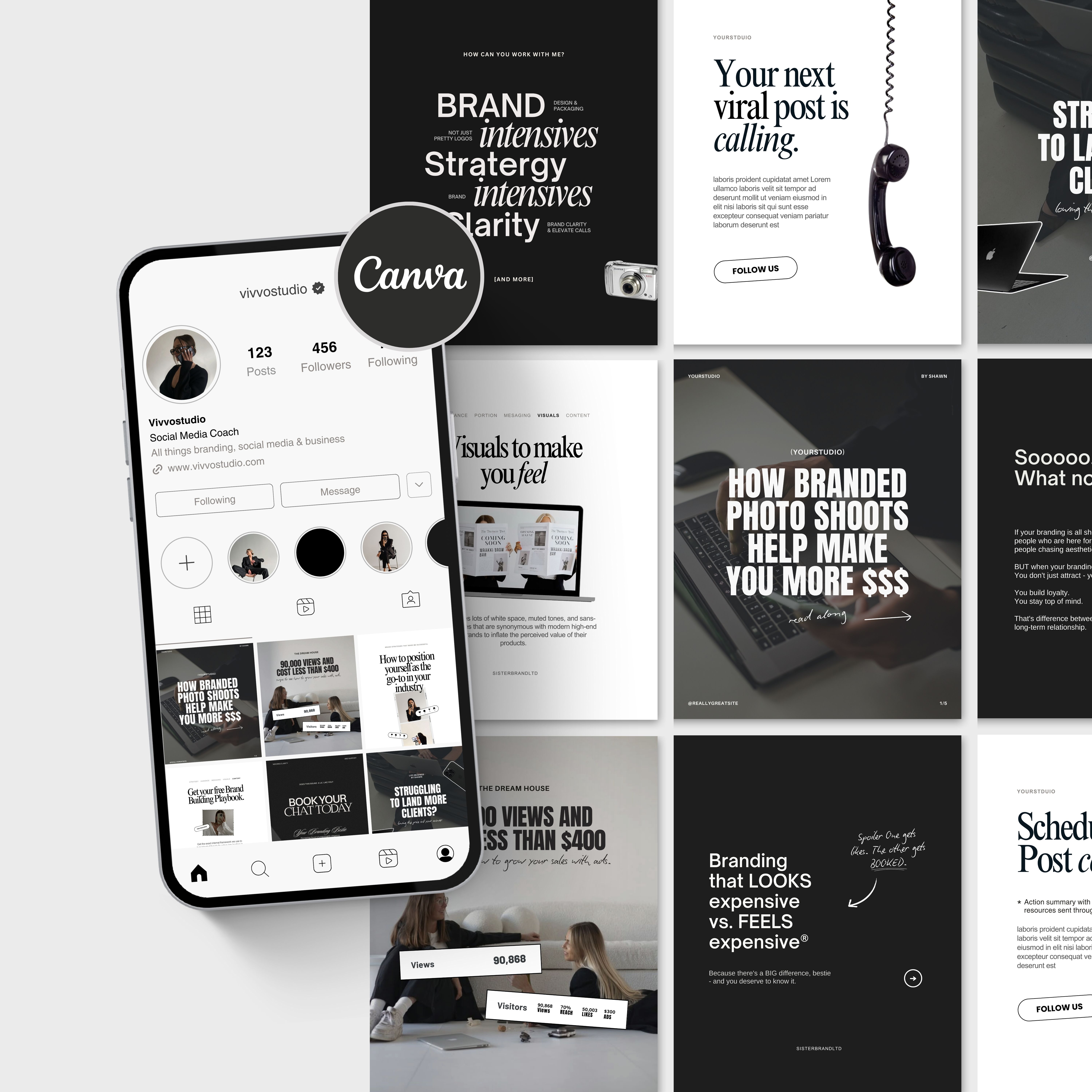 Feed template preview