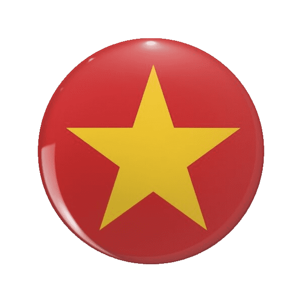 vietnam round flag