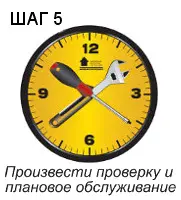Произвести проверку и плановое обслуживание