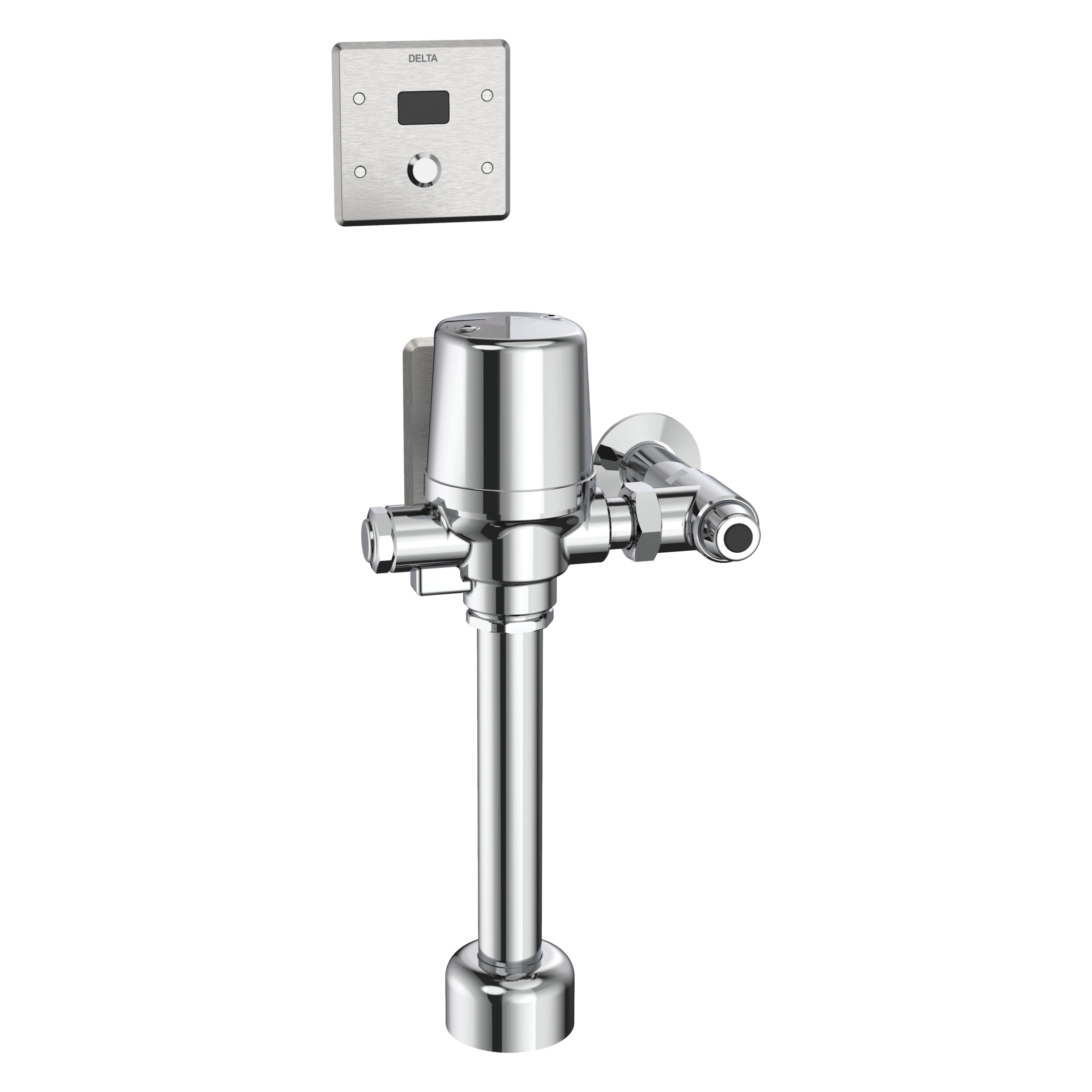 Aquifer Distribution DELTA Teck 81T201WMSHWA Exposed Electronic Flush Valve, Battery, 25 gpm