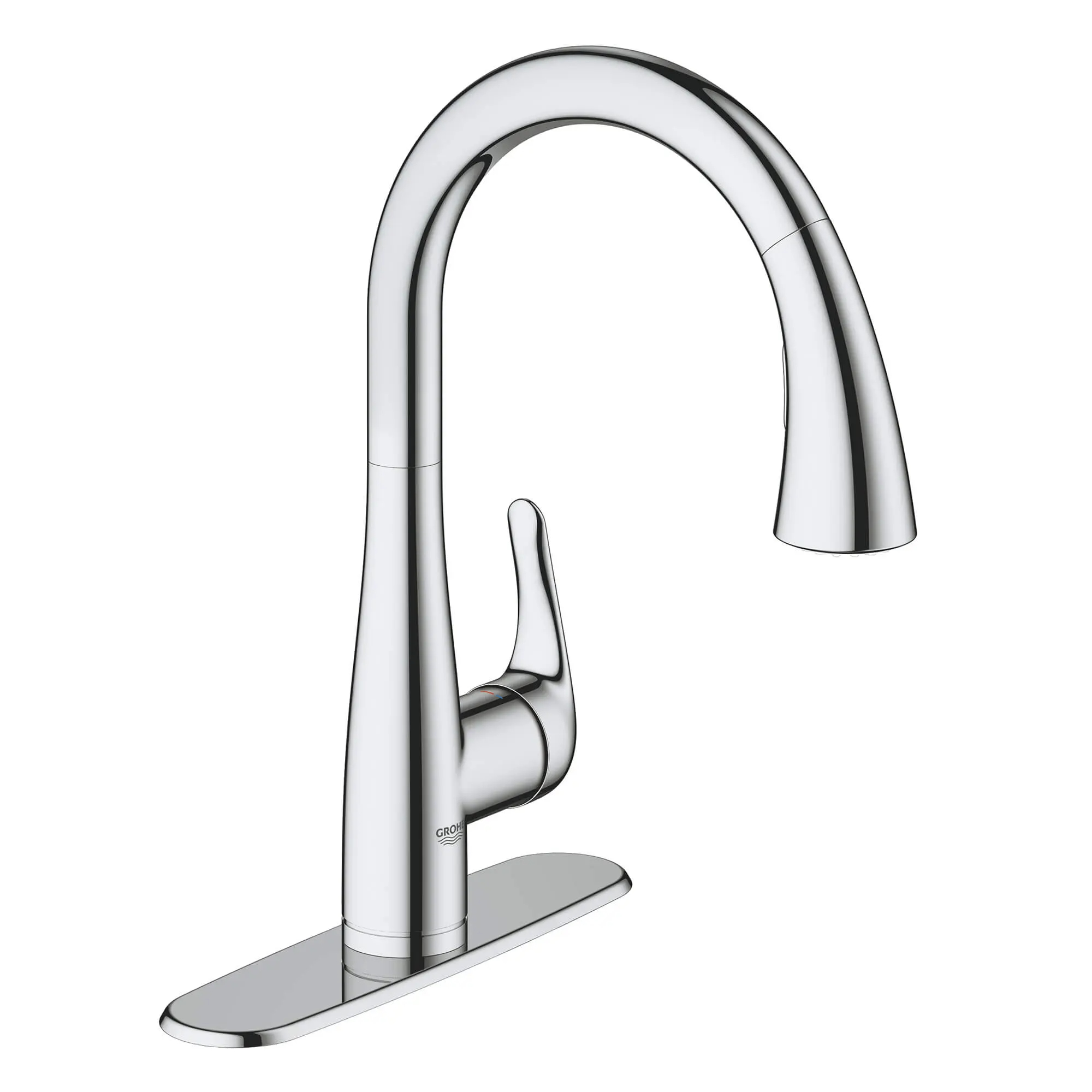 Aquifer Distribution | GROHE 30211001 Elberon Pull Down Kitchen Faucet, 1.75 gpm Flow Rate ...