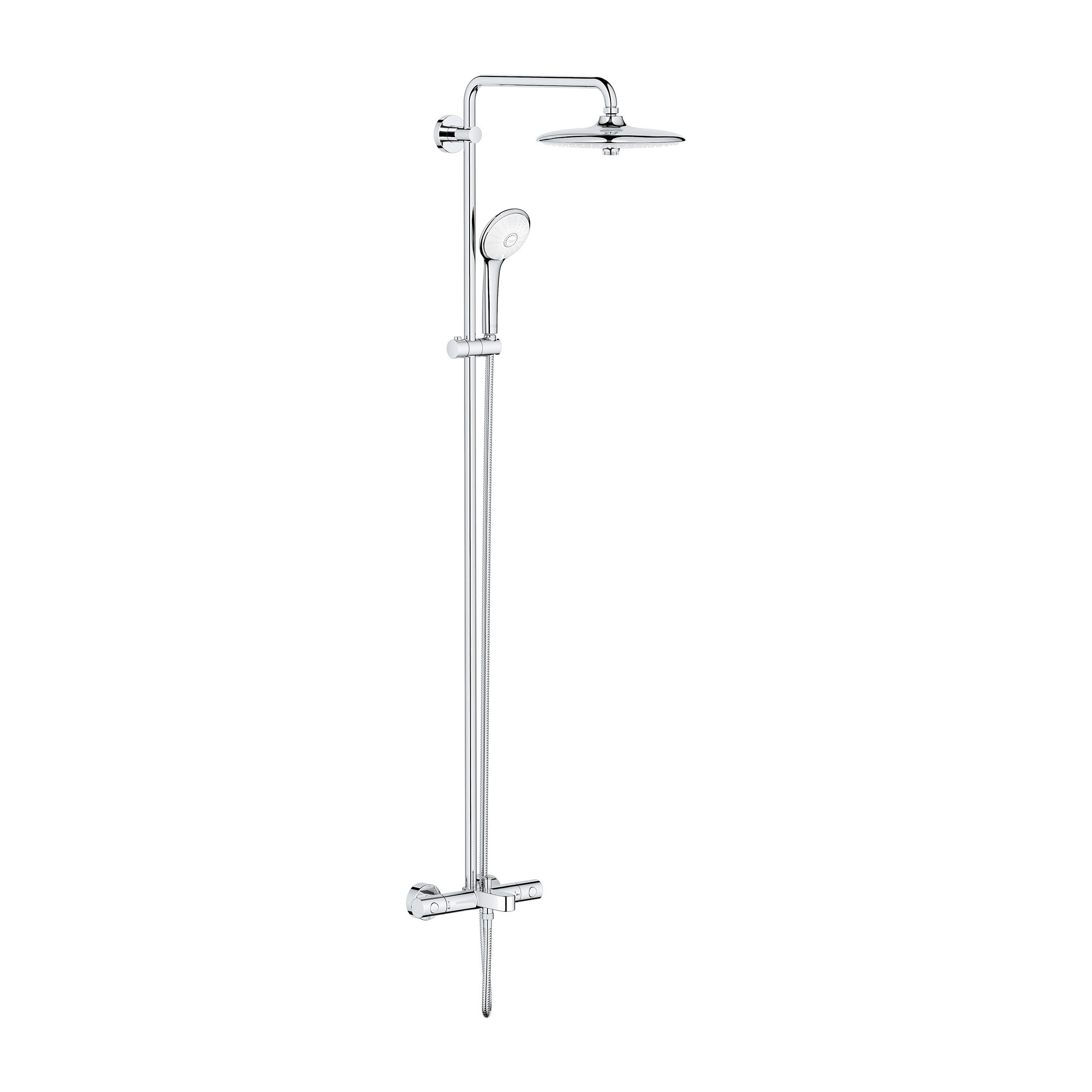 Aquifer Distribution GROHE 26177002 Euphoria Thermostatic Tub/Shower System, 101/4 in Dia