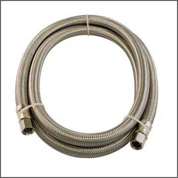 Aquifer Distribution  AQUA-DYNAMIC 3228-600 Flexible Connector, 1/4 in,  For Use With Ice Maker, Brass/Stainless Steel