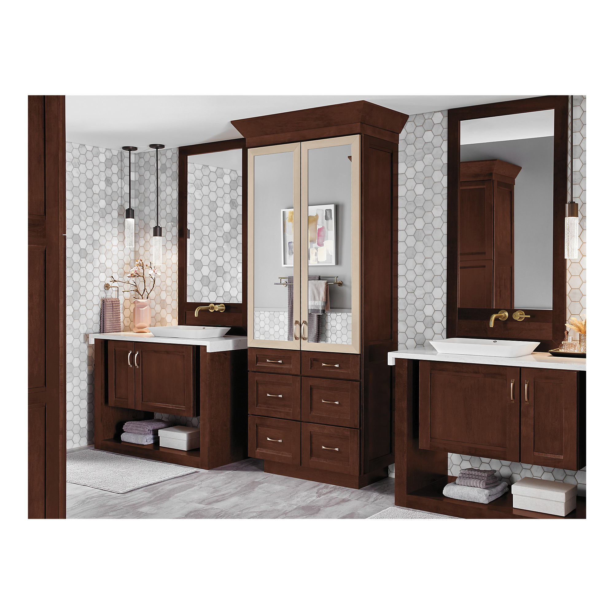 Aquifer Distribution DELTA 759460CZ Trinsic Towel Ring, 2 in OAD x 5