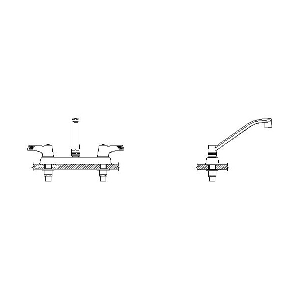 Aquifer Distribution DELTA 26C3143TI Sink Faucet, Commercial, 1.5