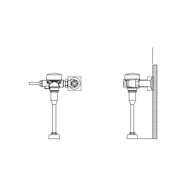 Aquifer Distribution | DELTA Teck 81T231-30 Exposed Manual Flush Valve ...