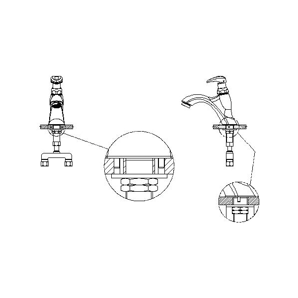 Aquifer Distribution DELTA 87T911 Mixing Metering Handwash Faucet, TECK, Commercial, 0.35 gpm