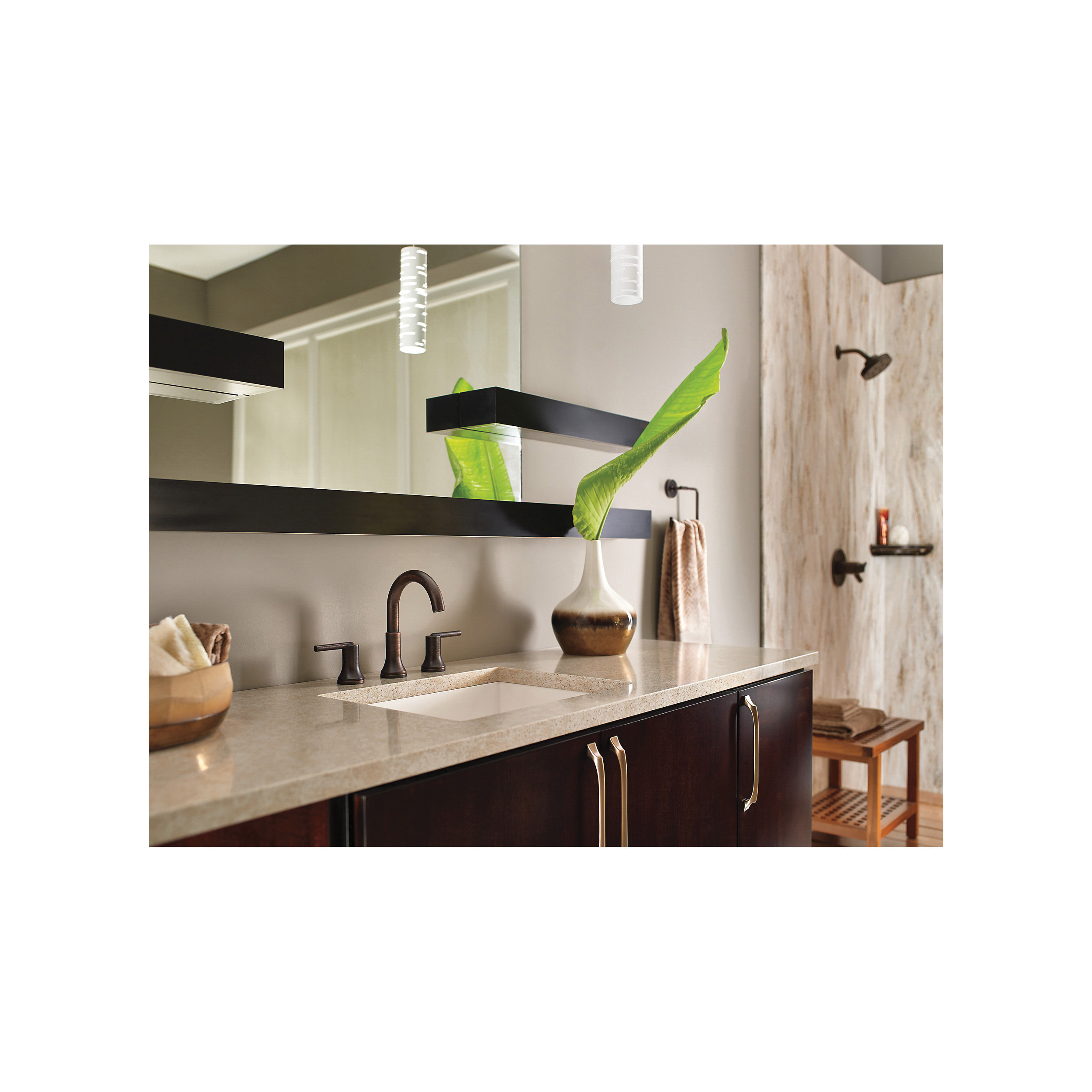 Aquifer Distribution DELTA 759460RB Trinsic Towel Ring, 2 in OAD x 5