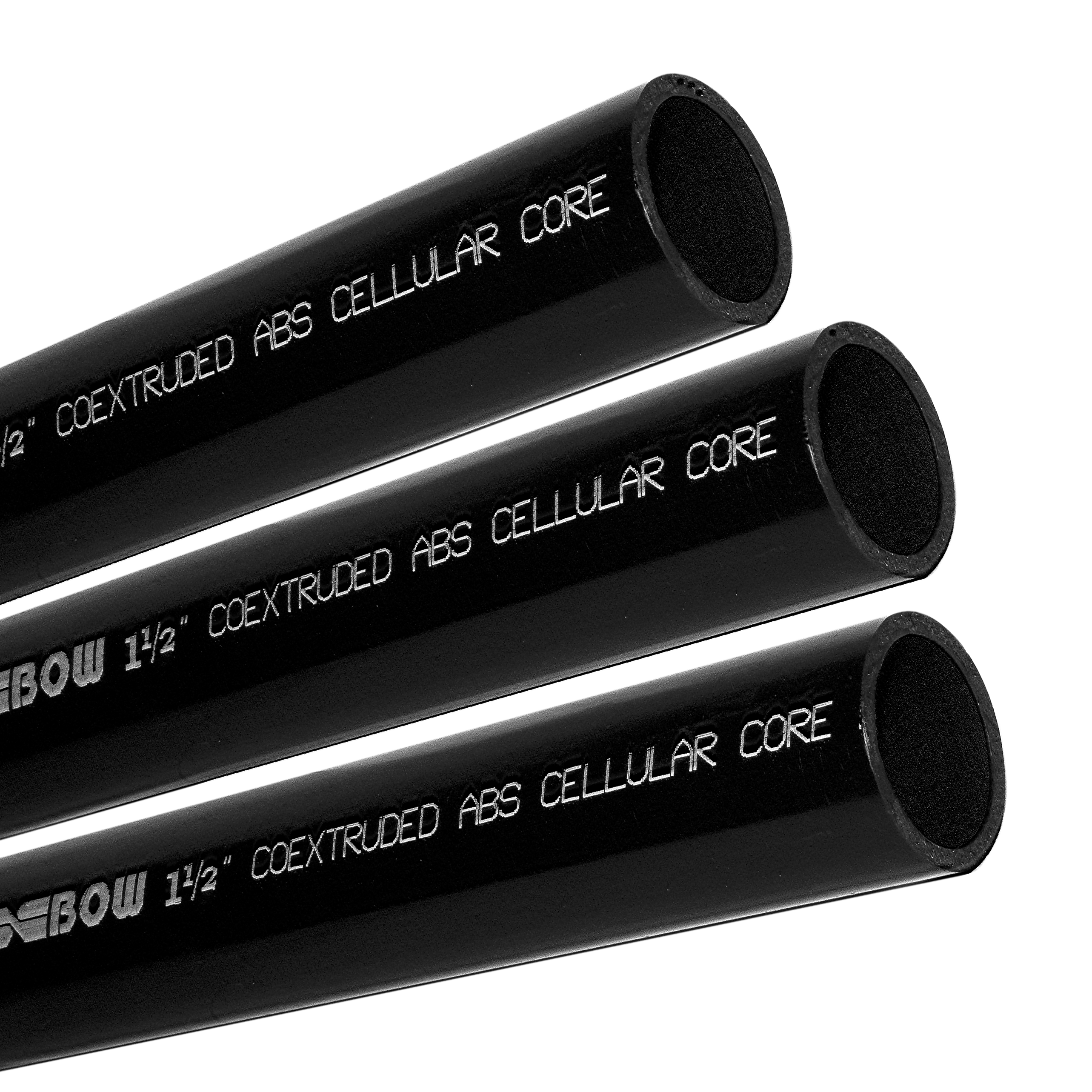 Aquifer Distribution | BOW 586222 ABS DWV Foam Core Pipe, 1-1/2 in x 12 ft