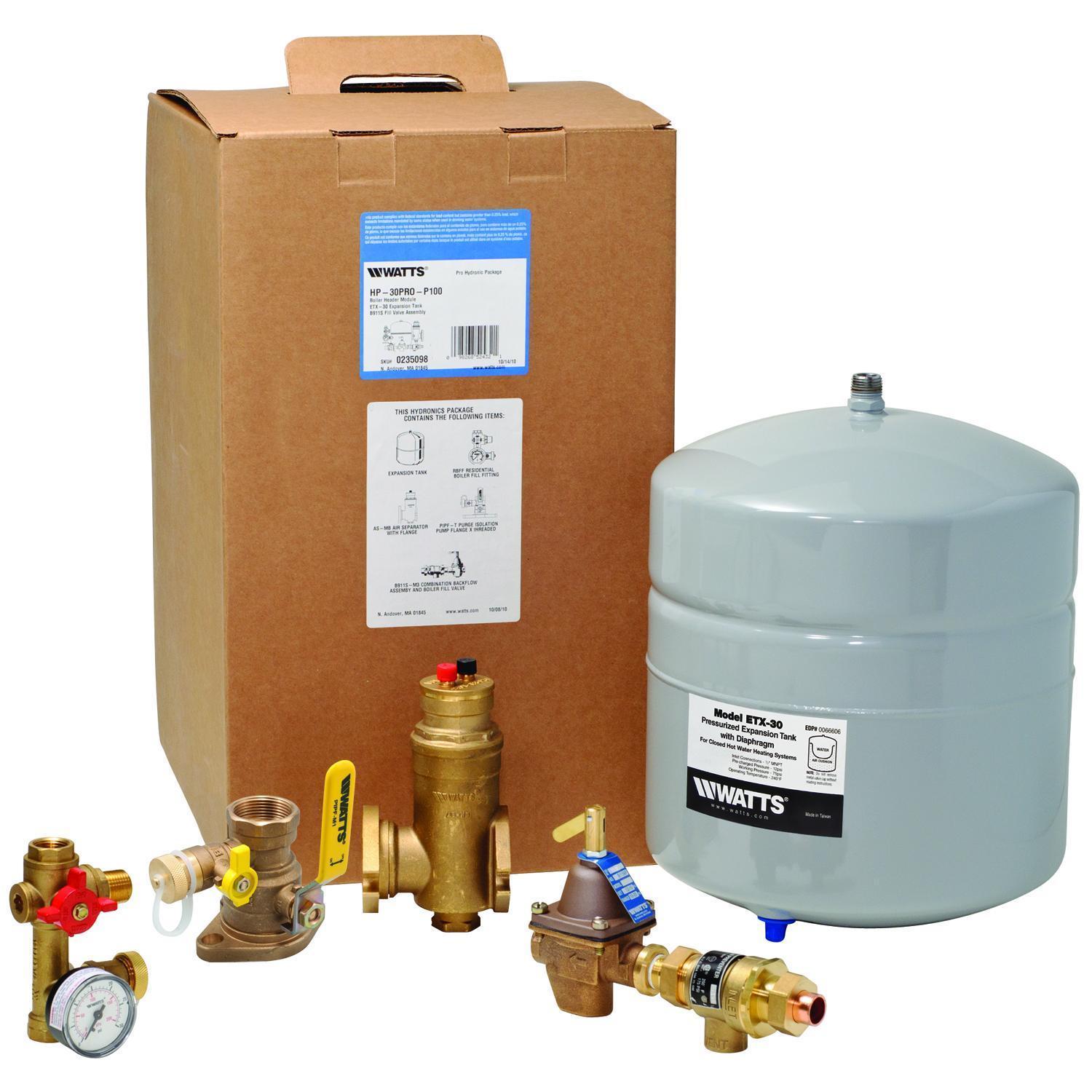 Aquifer Distribution WATTS 0235099 HP30PRO Hydronic Package Kit, For Use With Boiler Trim Out