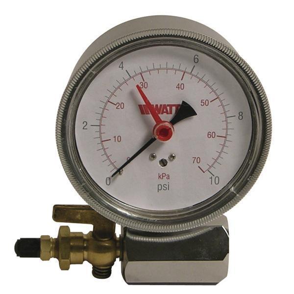 Aquifer Distribution WATTS 0069787 Air Test Gauge Assembly, 0 to 10