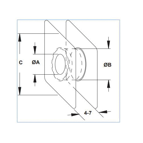 Aquifer Distribution ZFlex NovaVent 2NVWT4L Extended Wall Thimble, 4