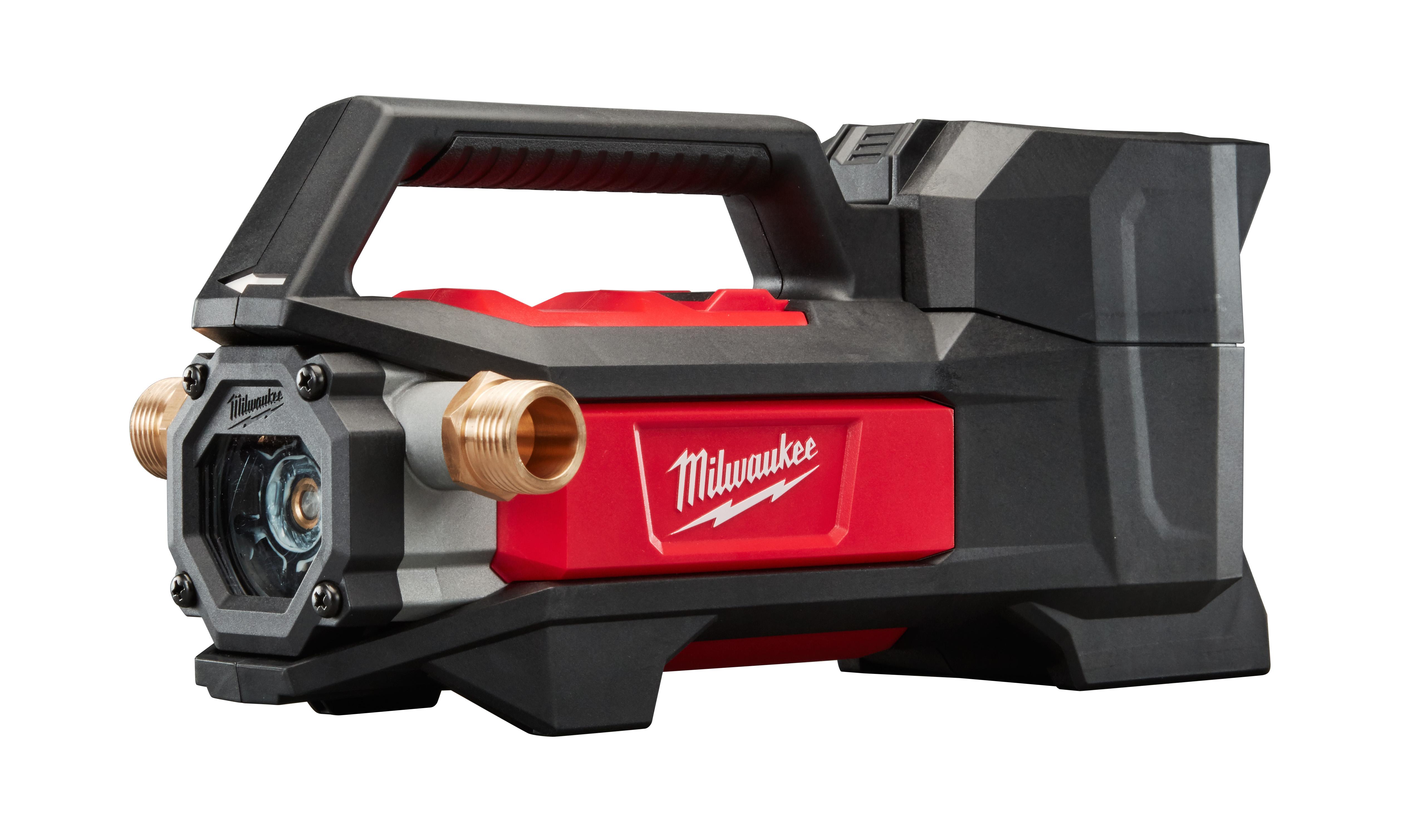 Aquifer Distribution Milwaukee M18 2771-20 Cordless Transfer Pump, 480  gph Flow Rate, 3/4 in Inlet x 3/4 in Outlet, 1/4 hp, Nitrile  Rubber/Reinforced Plastic, Import