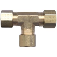 3/8 OD Tube to Tube 90 Degree Brass Compression Union Elbow, 65-6