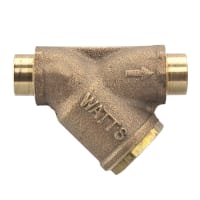 Watts 0379121 1 inch LFS777SI Lead Free Brass Wye Strainer (Solder