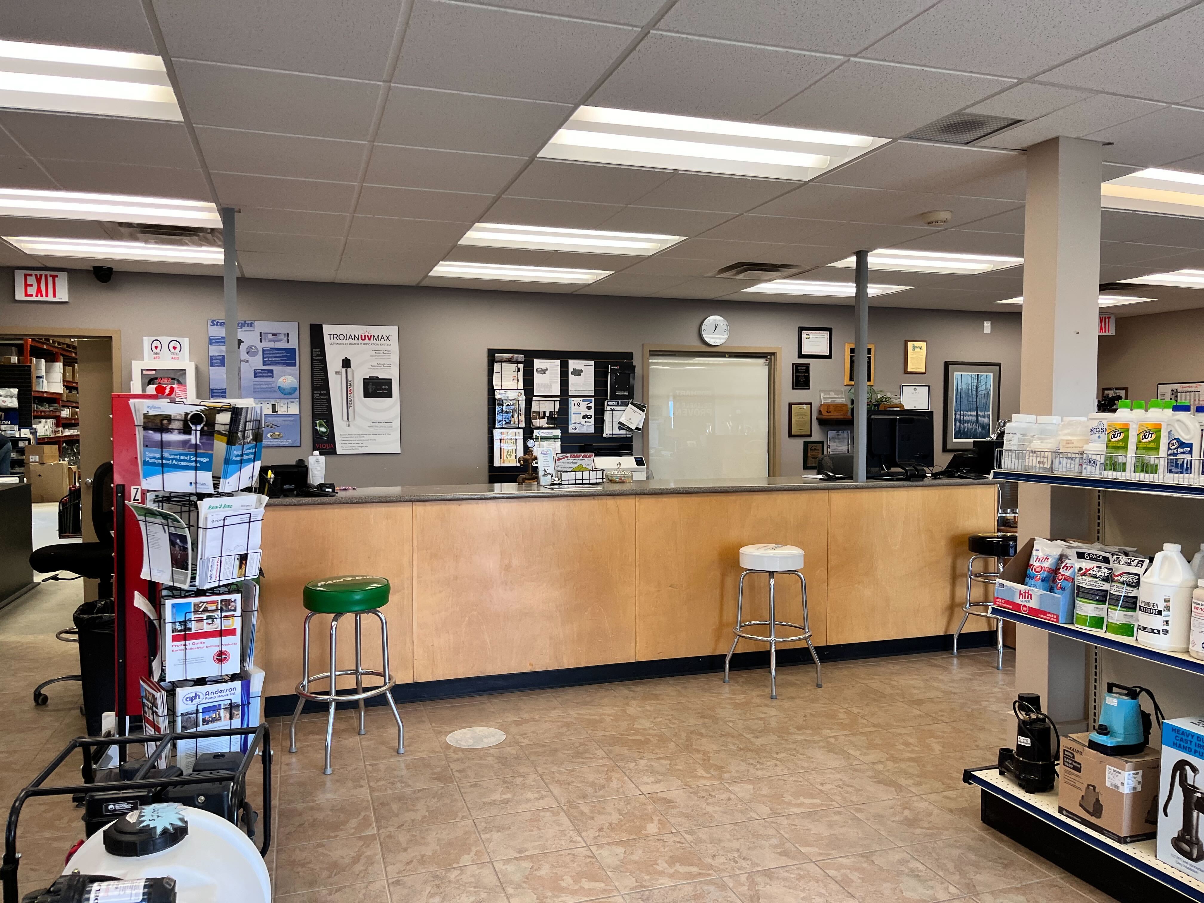 Anderson Pump House Customer Counter