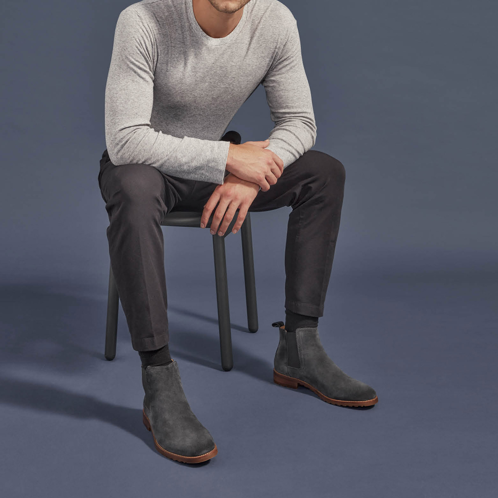 Roarke Charcoal Chelsea Boots