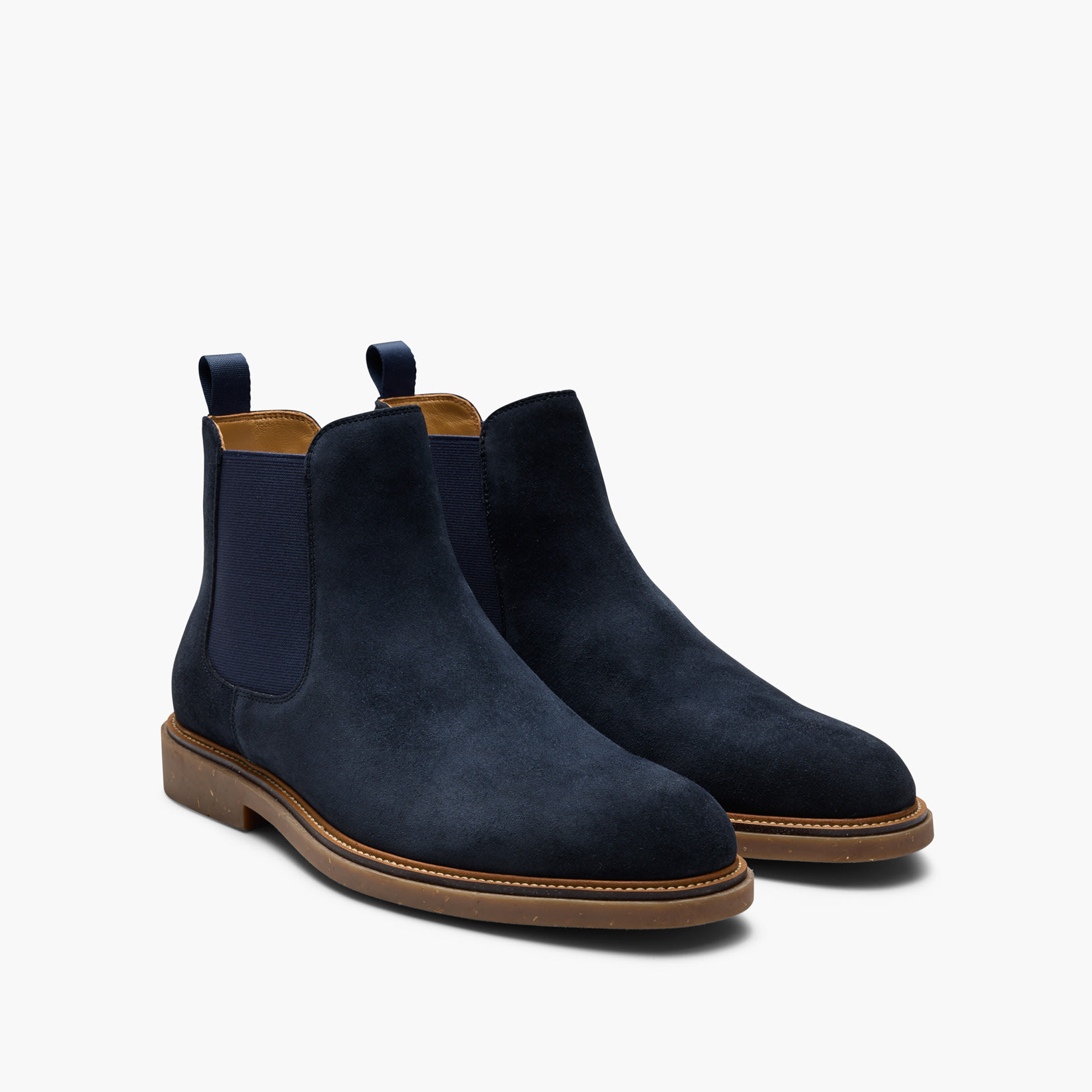 Baker Suede Navy Chelsea Boots