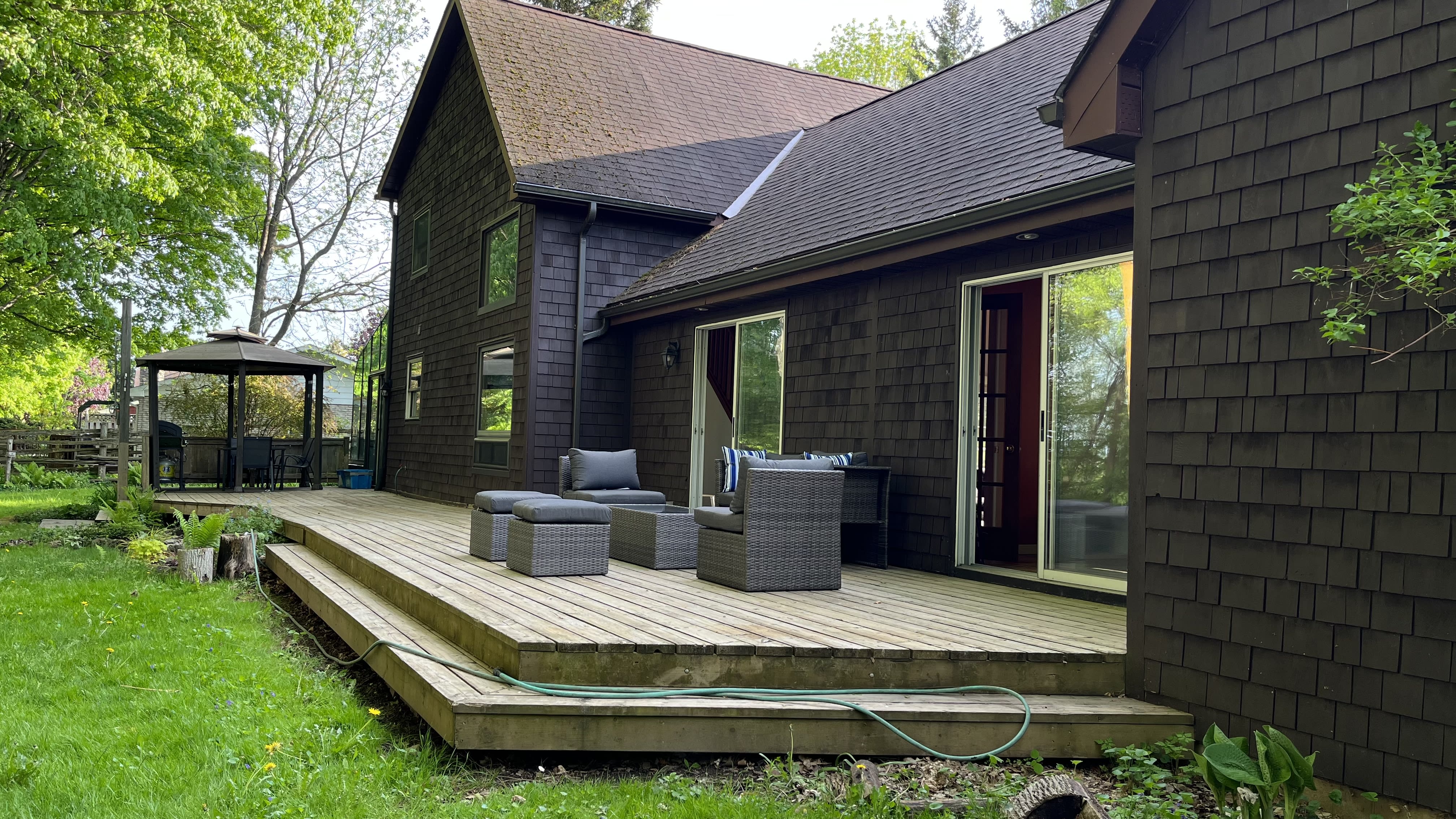 Patio and deck view