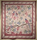 Batik Table Runner — Maroon & Gold – Sethu