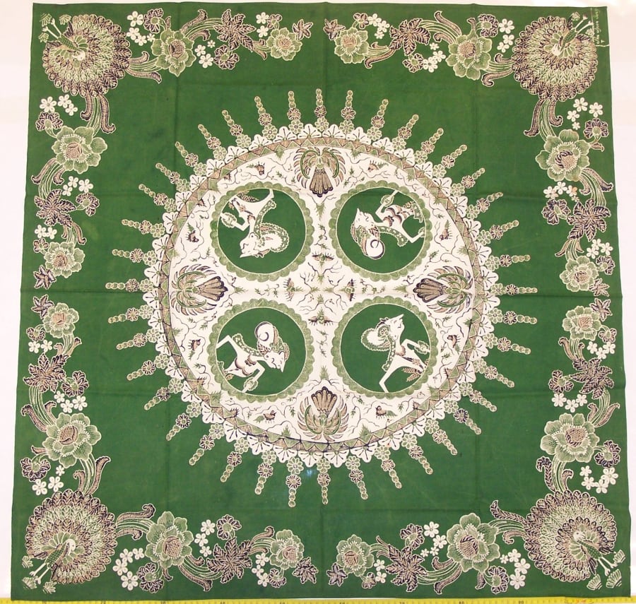 Batik Throw — Forest Leaves – Sethu