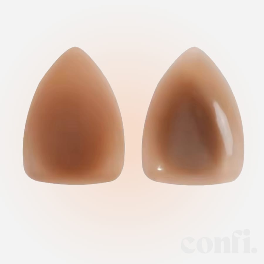 Self-Adhesive Triangle Nipple Cover in Brown