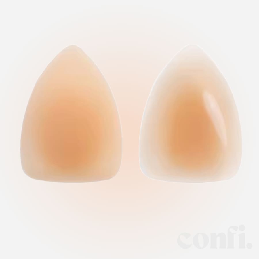 Self-Adhesive Triangle Nipple Cover in Beige