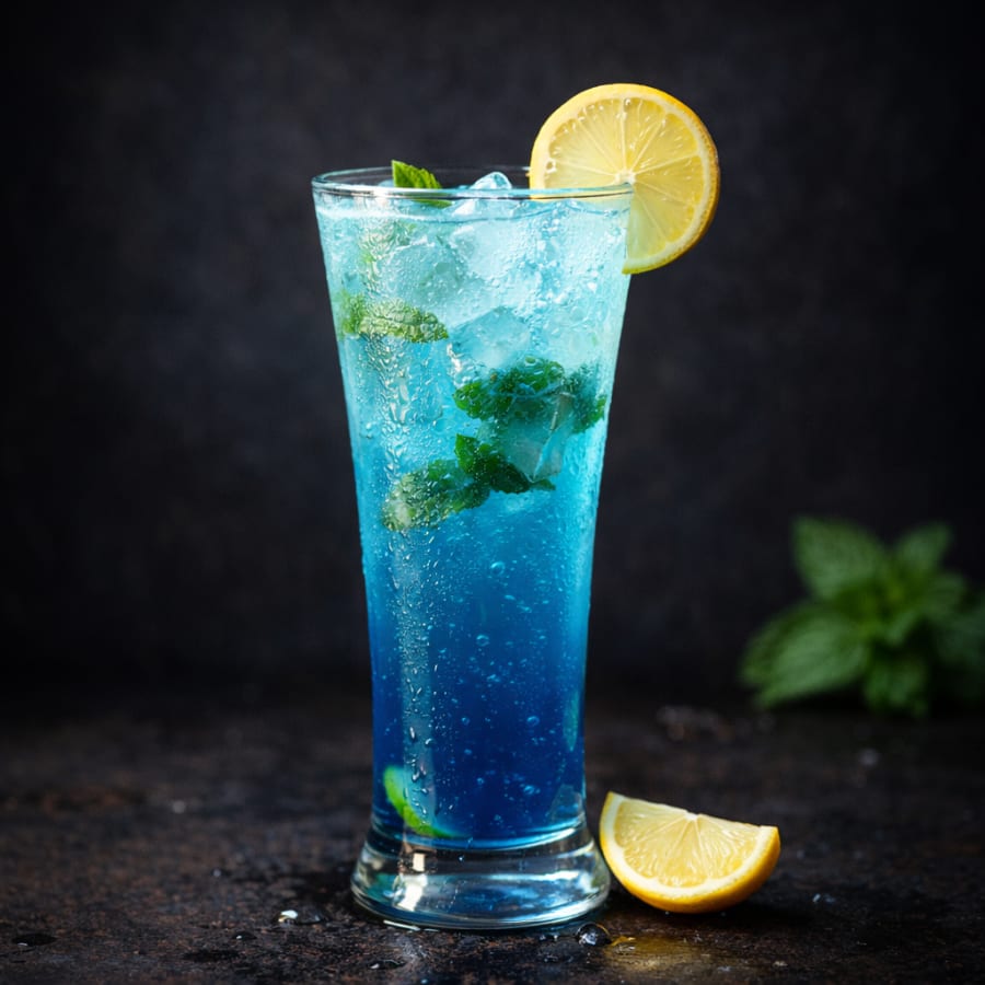 Blue curacao cooler