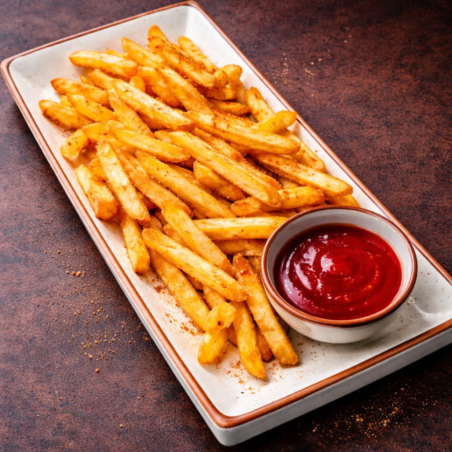 Masala fries with dip