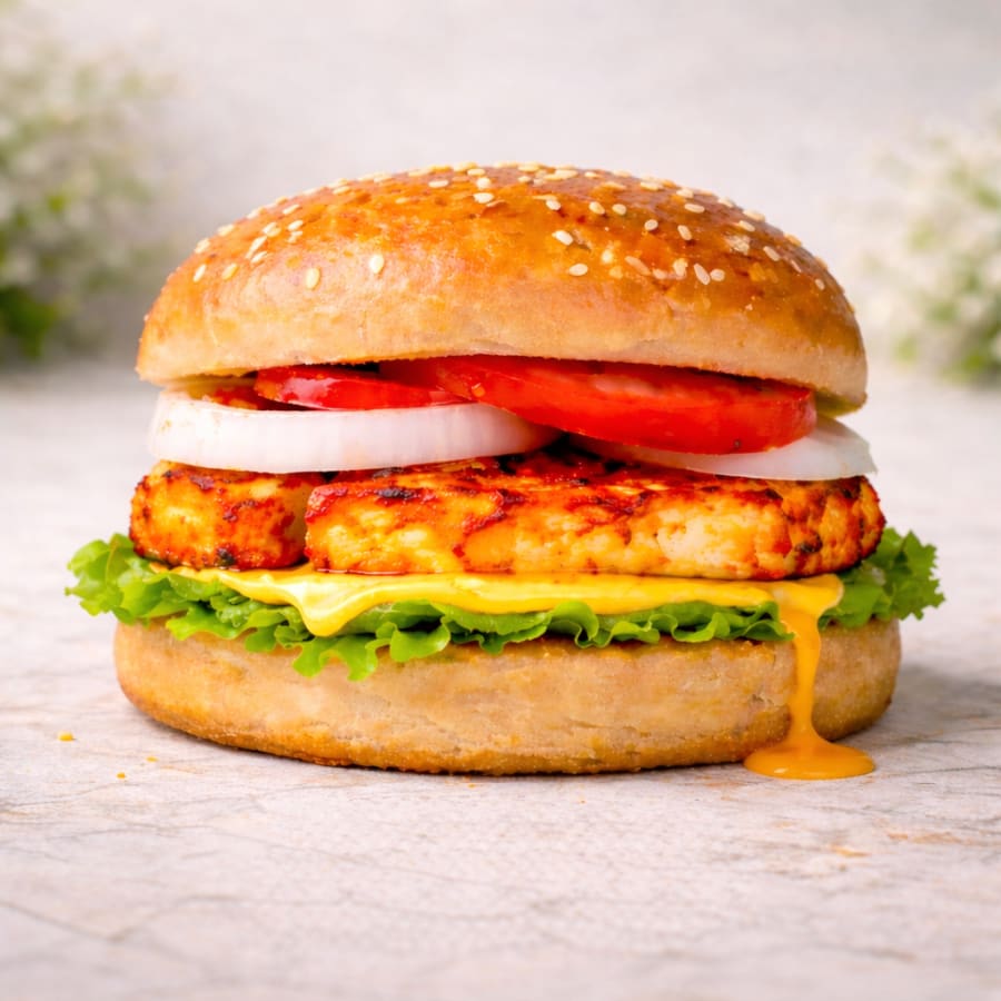 Tandoori Paneer burger