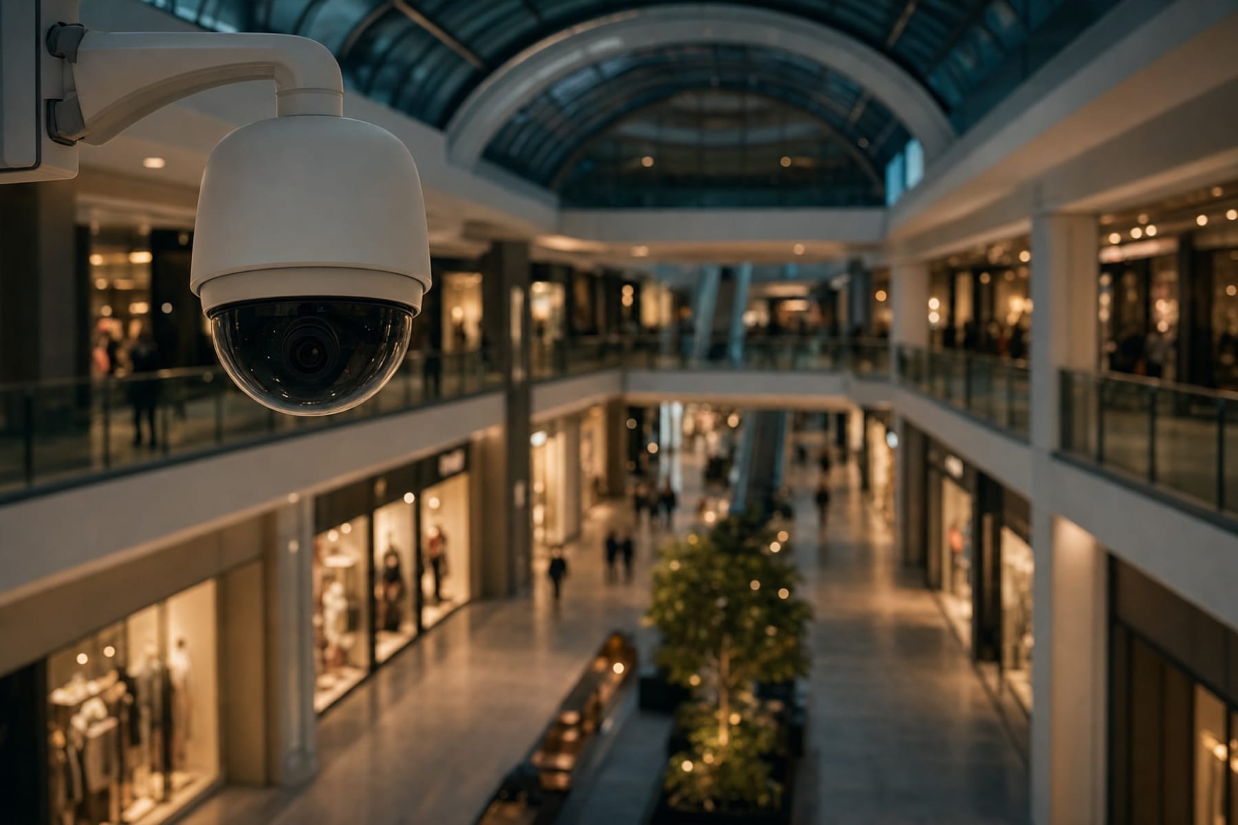 Shopping centre camera infrastructure