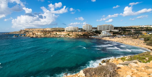 Golden Bay, Malta - https://www.flickr.com/photos/vasildakov/15602446416/