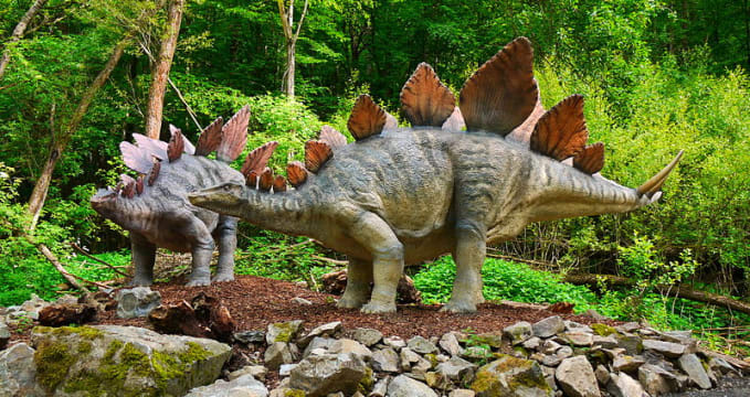 Dinopark Košice - https://cs.wikipedia.org/wiki/Soubor:Stegosaurus_02_DinoPark_Ko%C5%A1ice.jpg