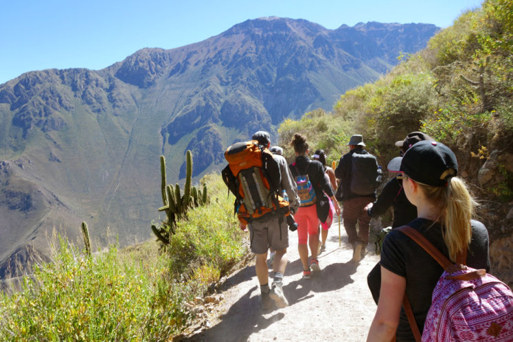 Sestup do kaňonu Colca