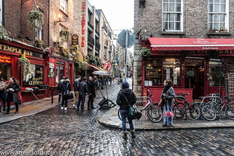 Populární čtvrť Temple Bar