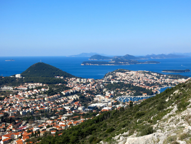Výhled na Dubrovník z Hory Srđ