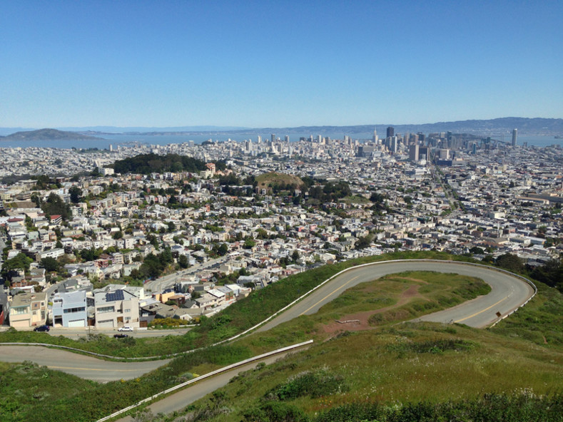 Výhled na SF z Twin Peaks