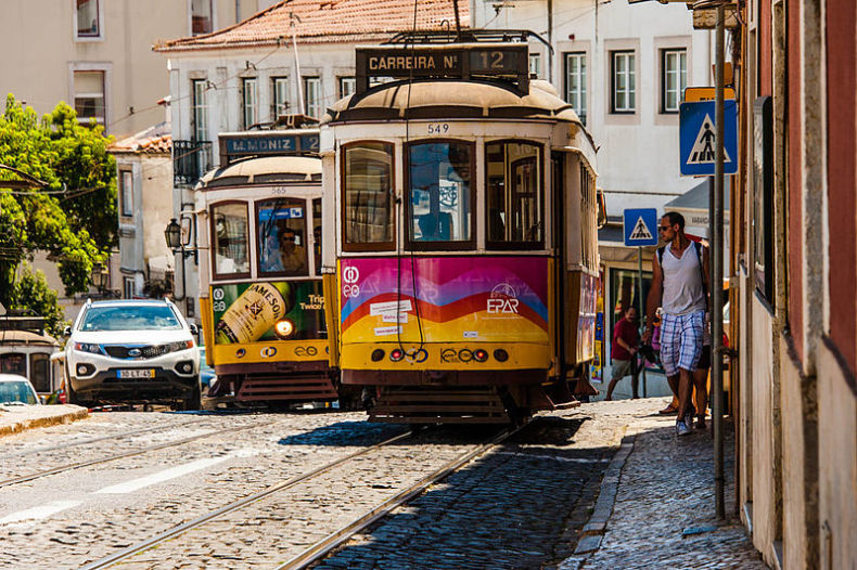 Alfama, tramvaje Remodelado