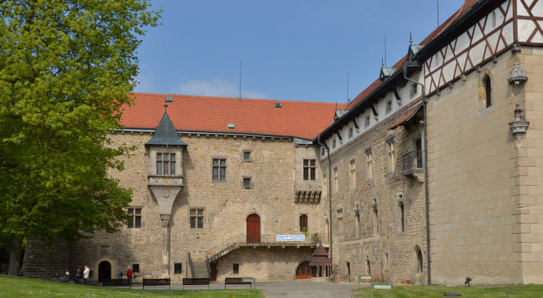 Vodní hrad Budyně - nádvoří